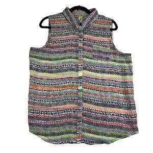 Bohemian Women's Top by No Boundaries flowing open back Size 2XL